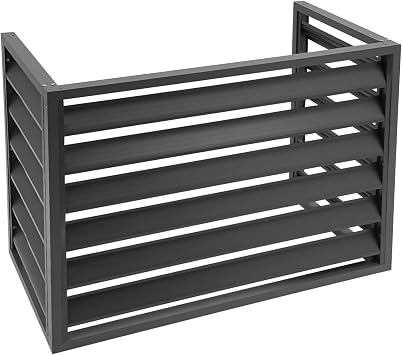 Air Conditioner Fence for Outside Units,Trash can Screens for Outdoor,air Conditioner Fence enclo,Outdoor Privacy Fence Panels for air Conditioner,Radiator Cover Dark Gray