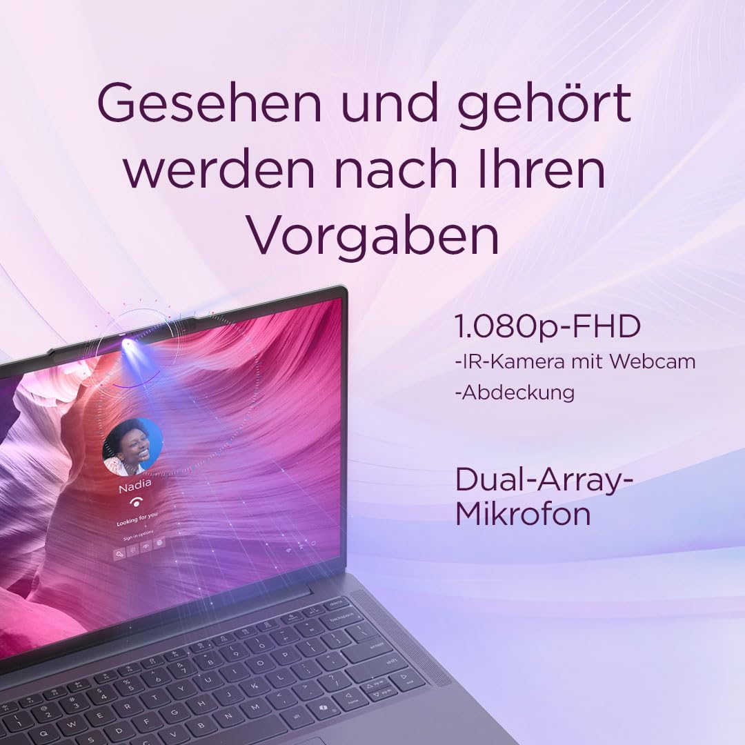 Lenovo IdeaPad Slim 3 Laptop 15.3" WUXGA AMD Ryzen 5 150 512GB SSD 16GB RAM Windows 11 Luna Grau