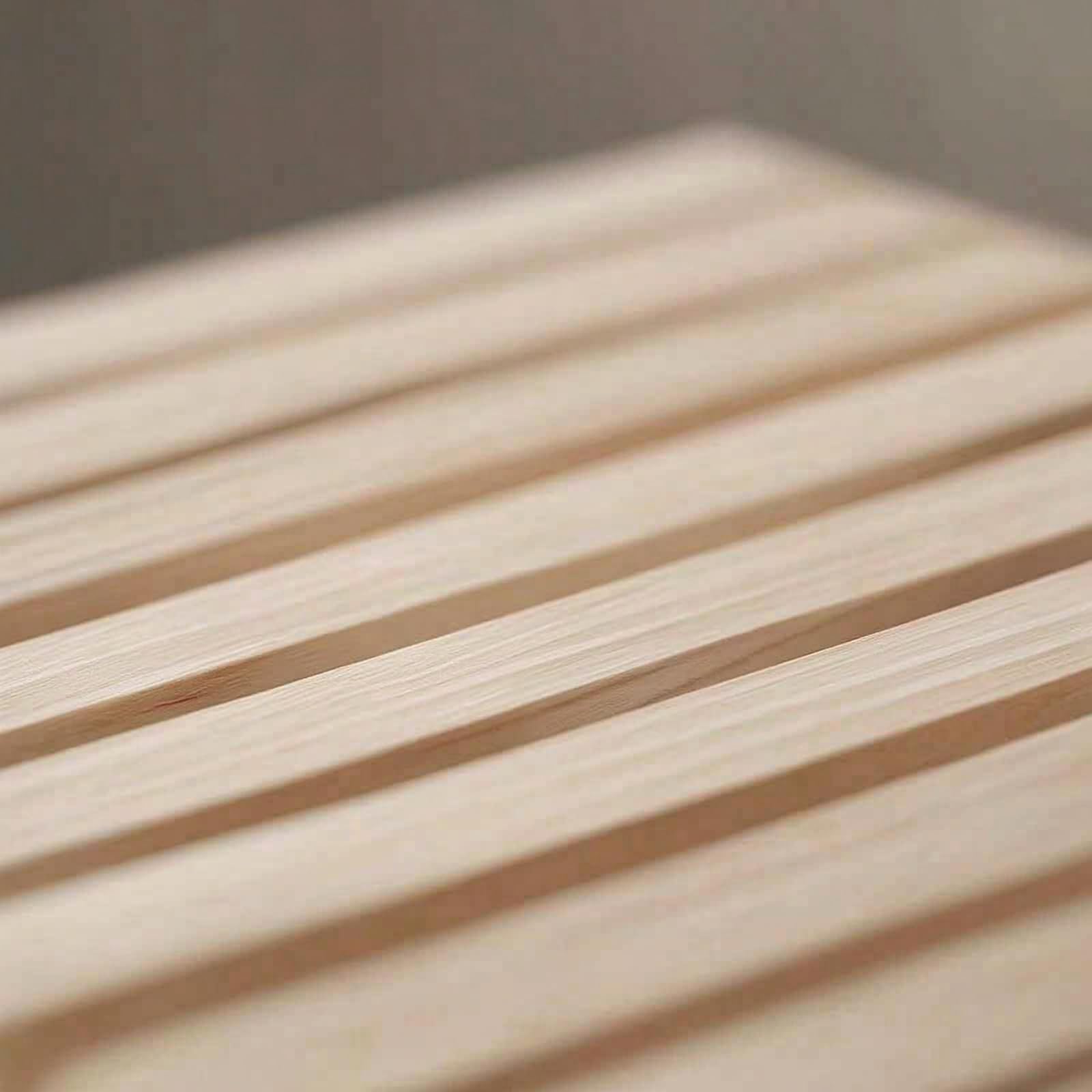 Vassoio in Legno con Doghe Naturale Espositore Semplice Alzatina per Pasticceri, Pasticceria, 55x35x9cm