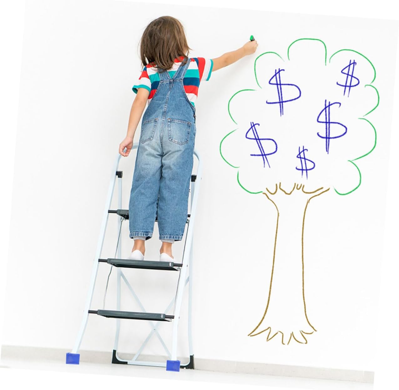 8pcs Non-Slip Ladder Rubber Caps with Anti-wear Large Base 61x61x17mm Ladder Feet Replacement Pads for Floor Protection and Stability in Home and Office Use