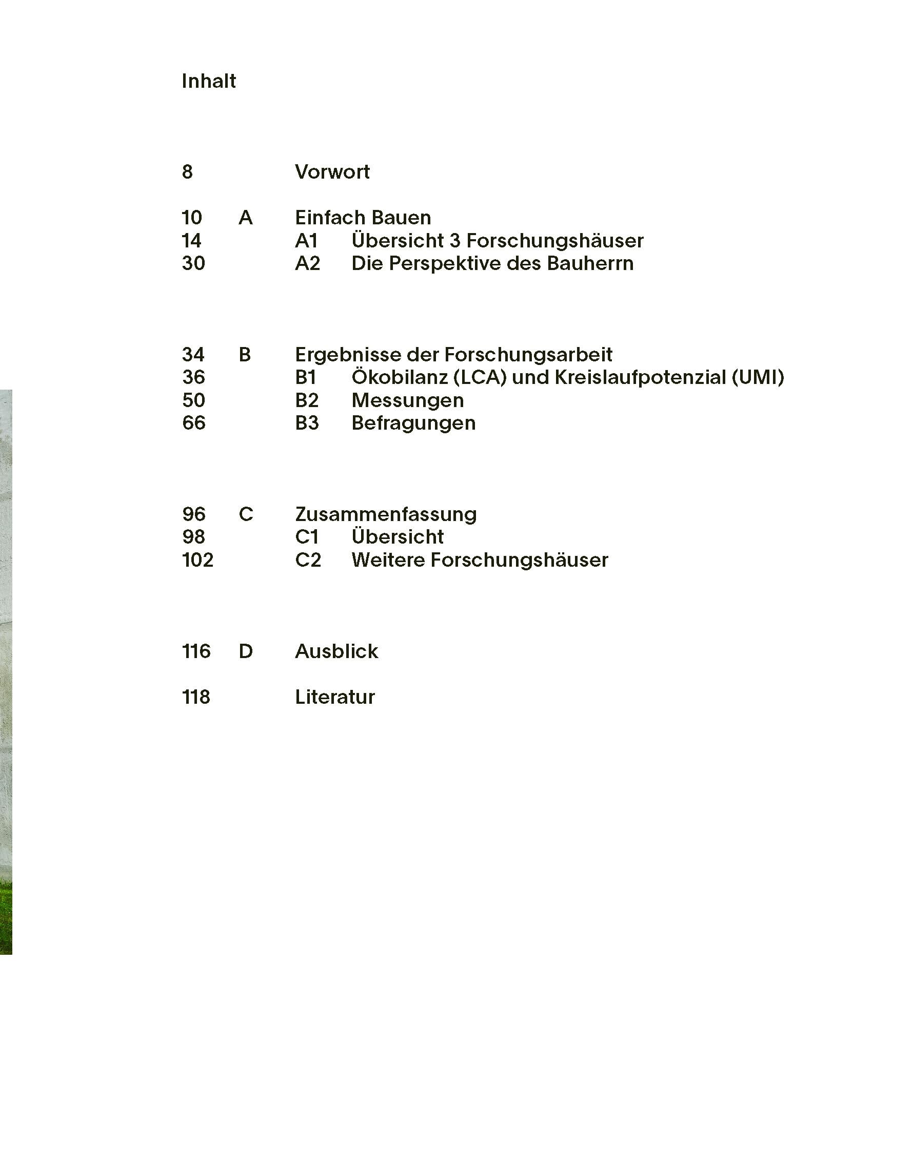 Einfach Bauen II: Erkenntnisse