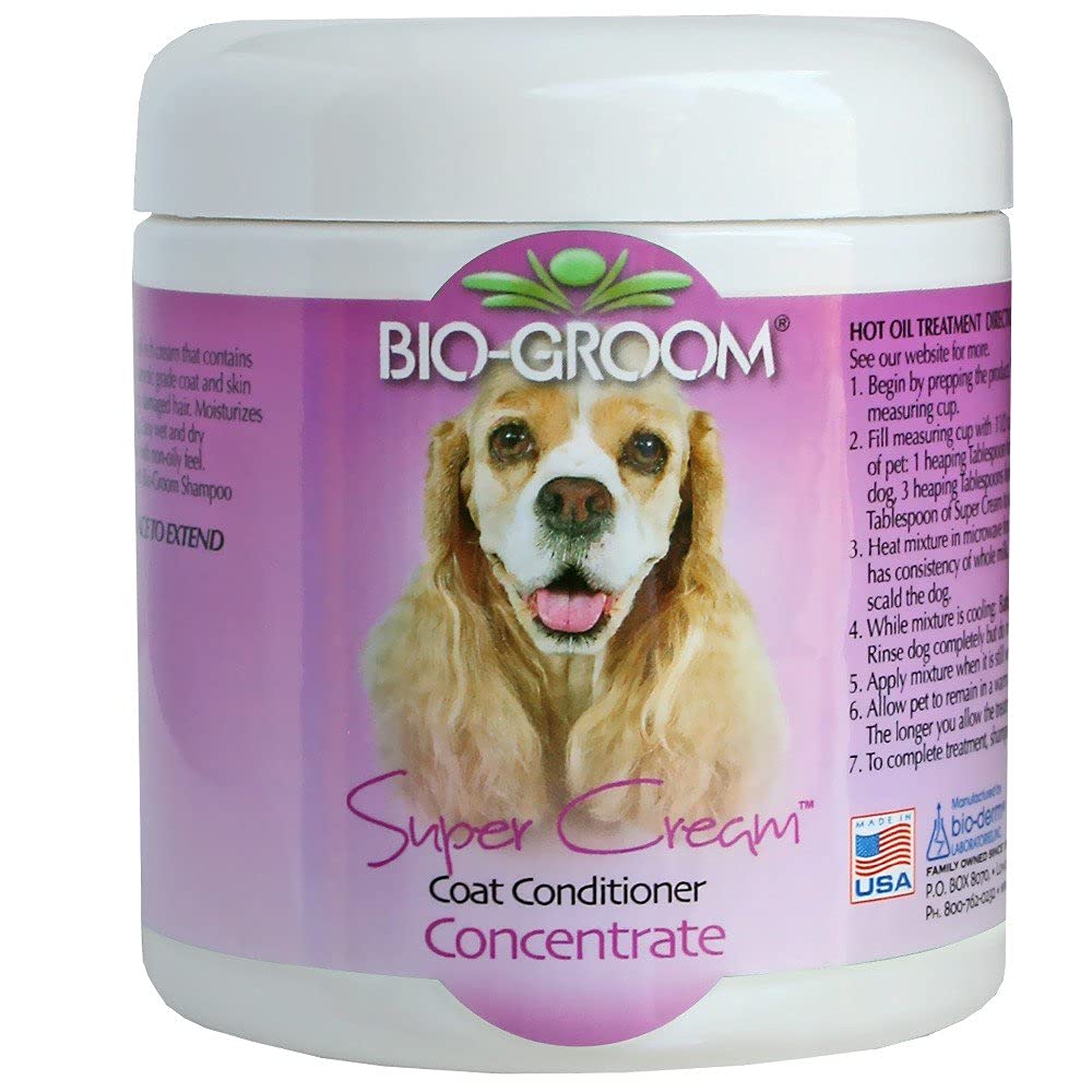 Bio-groom Super Cream Coat Conditioner for Dogs, Replenish Dogs Moisture and Maintain Coat Healthy, Silky, Shiny, Nourishes Skin and Keep Them Smelling Fresh, 227 Milliliter (B09DYDFFGS) Amazon Price History, Amazon Price Tracker