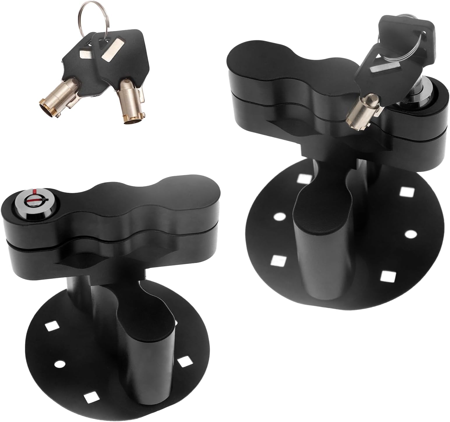 GelooRX-LOX-PM Pack Mount Lock with Keys Locking Pack Mount Fits for RotopaX Standard Fuel Pack Storage Box Water Container Gasoline Pack Can Mounts-2 Packs