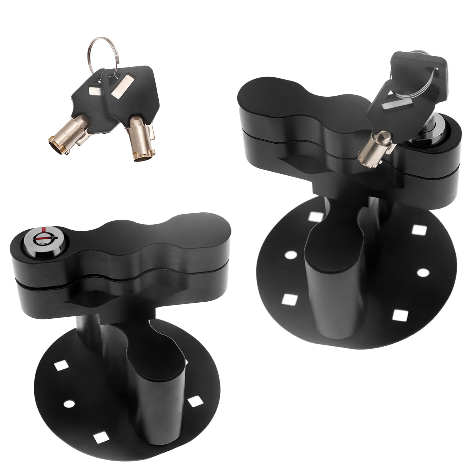 GelooRX-LOX-PM Pack Mount Lock with Keys Locking Pack Mount Fits for RotopaX Standard Fuel Pack Storage Box Water Container Gasoline Pack Can Mounts-2 Packs