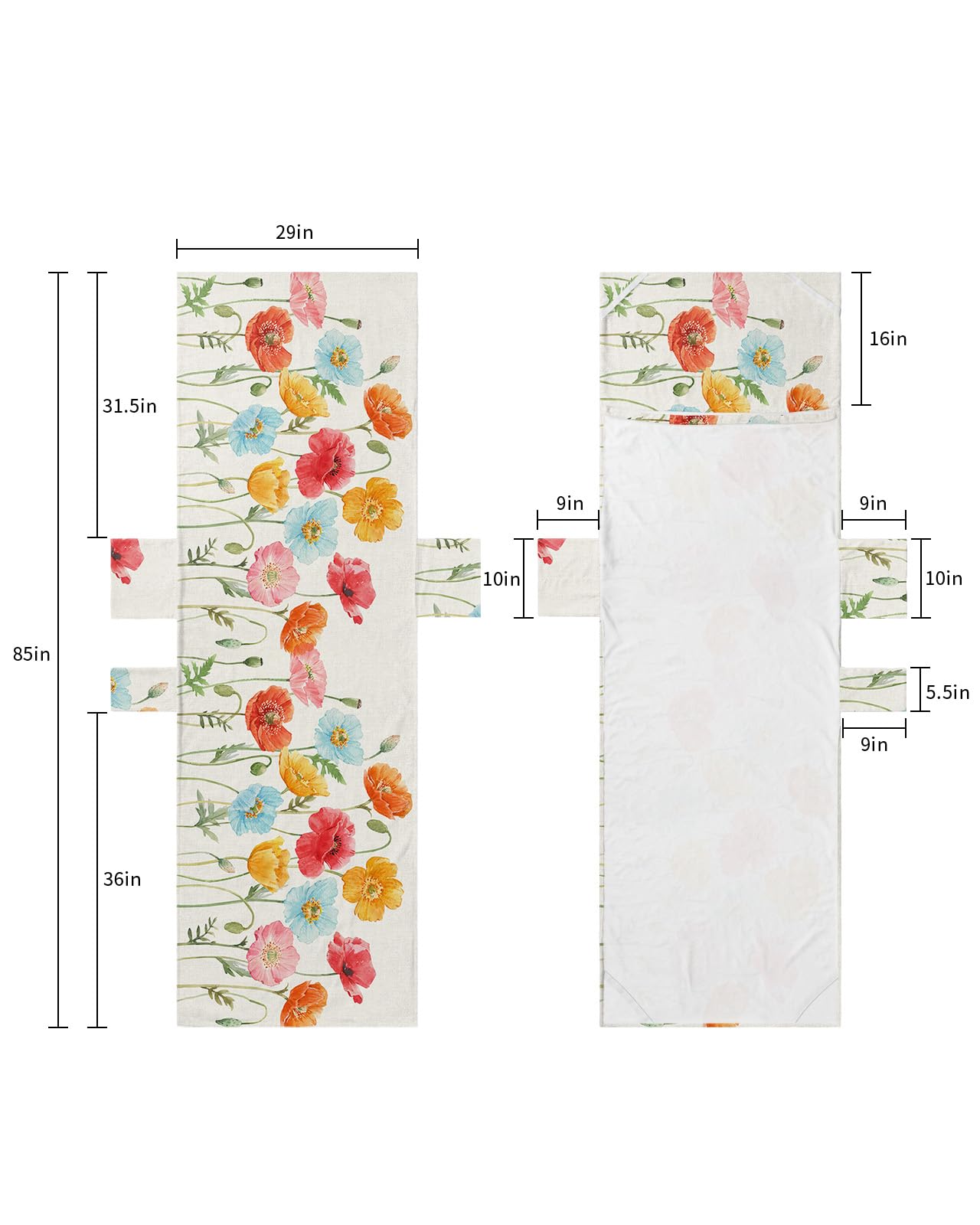 Vintage Flower, Beach Lounge Chair Towel Cover, Soft Chaise Lounge Towel with Side Pockets Patio Pool Chairs Cover for Beach/Pool Sunbathing 29x85 Rustic Farmhouse Floral Aesthetic Leaves
