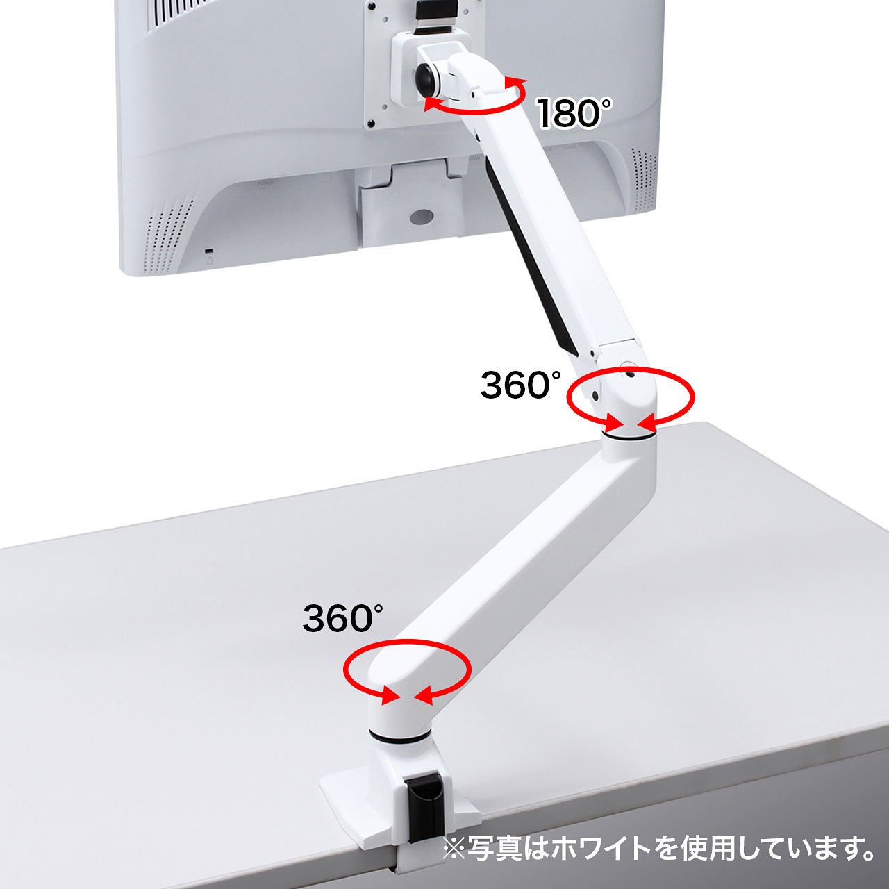 水平垂直多関節液晶モニターアーム CR-LA1301BKN2 （ブラック） CR-LA1301BKN2【水平垂直多関節液晶モニターアーム(ブラック