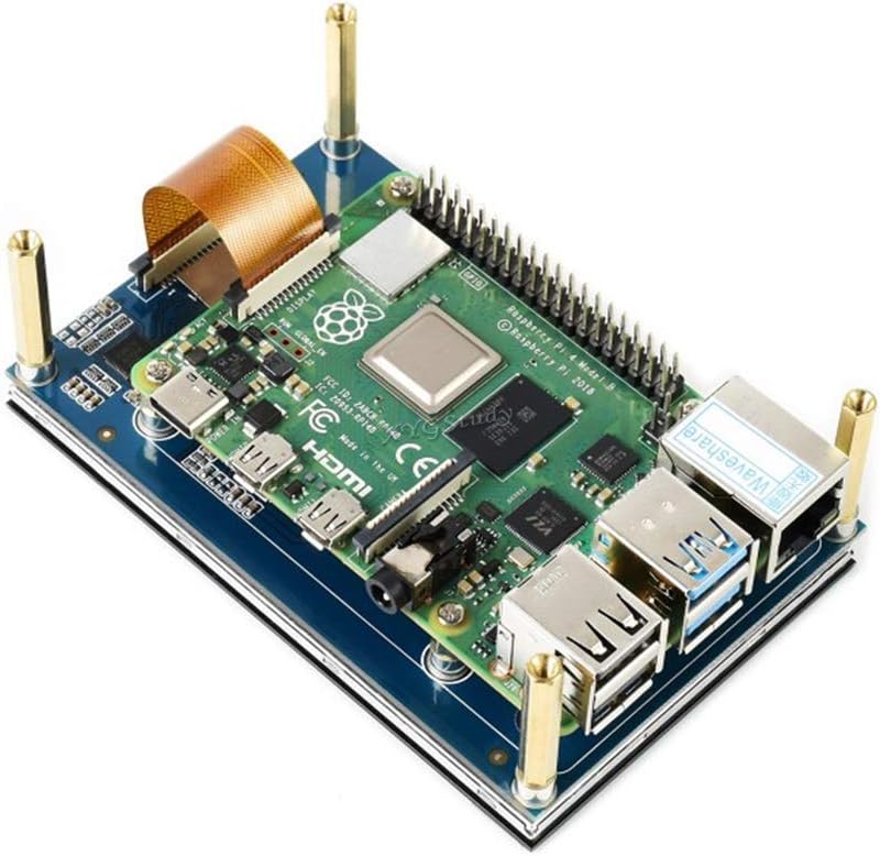 4.3inch for Raspberry Pi IPS LCD Capacitive Touch Display Screen 800×480 4.3inch IPS Wide Angle MIPI DSI Interface for Raspberry Pi 4 3 2 Model B B+ A+ Raspbian Retropie Ubuntu Driver Free