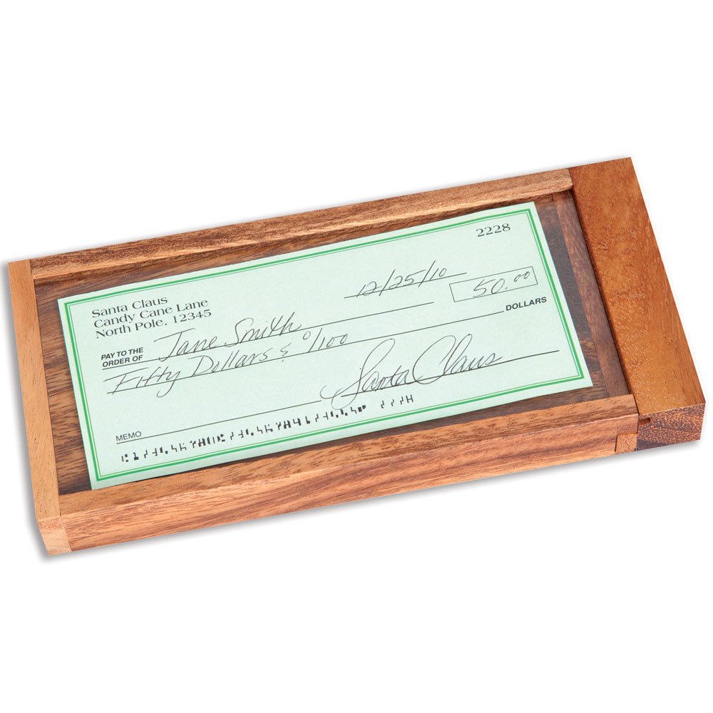 LOGOPLAY Argent - Le Coffre-Fort à Billets - pour Cadeaux d'argent en Belle Présentation - Boîte à Astuces - Jeu de Réflexion - Casse-tête - Jeu Logique en Bois LOGOPLAY Argent - Le Coffre-Fort à Billets - pour Cadeaux d'argent en Belle Présentation - Boîte à Astuces - Jeu de Réflexion - Casse-tête - Jeu Logique en Bois
