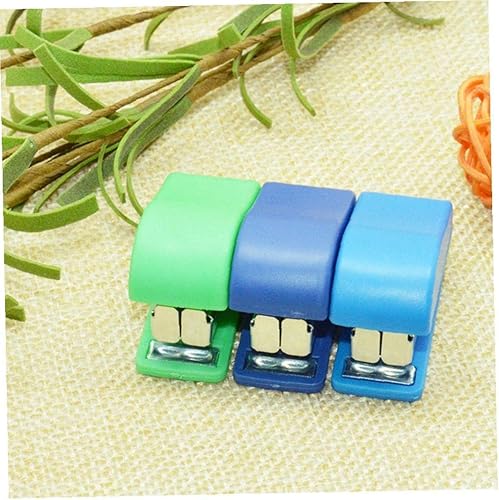 Miniatura 6 de Mini grapadora de mano pequeña grapadora portátil de escritorio para estudiantes, papelería, accesorios de oficina, suministros escolares