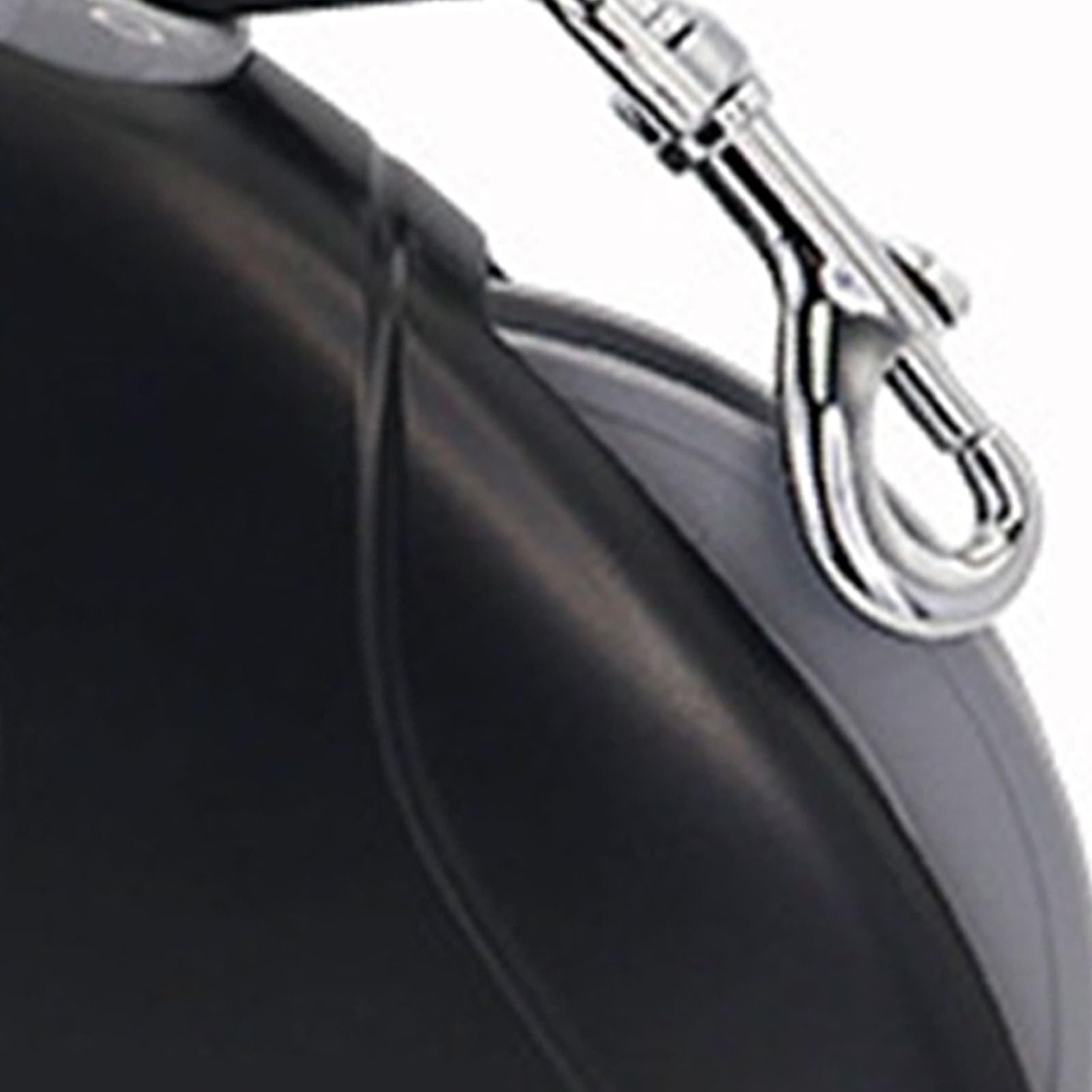 Sorandy 360 Anti-Winding 33ft Einziehbare Hundeleine, U-förmige Ausgangsleine, Einhändige Pause-Lock-Leine mit Anti-Rutsch-Griff, Ideal für Kleine Mittelgroße Hunde (Schwarzer 10M reflektierender