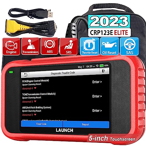 2023 Newest Obd2 Scanner Launch Crp123E Elite,Abs Srs Transmission Engine Scan Tool With 3 Reset,Throttle Relearn/Oil Reset/Sas Calibration,Lifetime Free Wifi Update (Value $2000),Battery Test,Autovin #TOP12