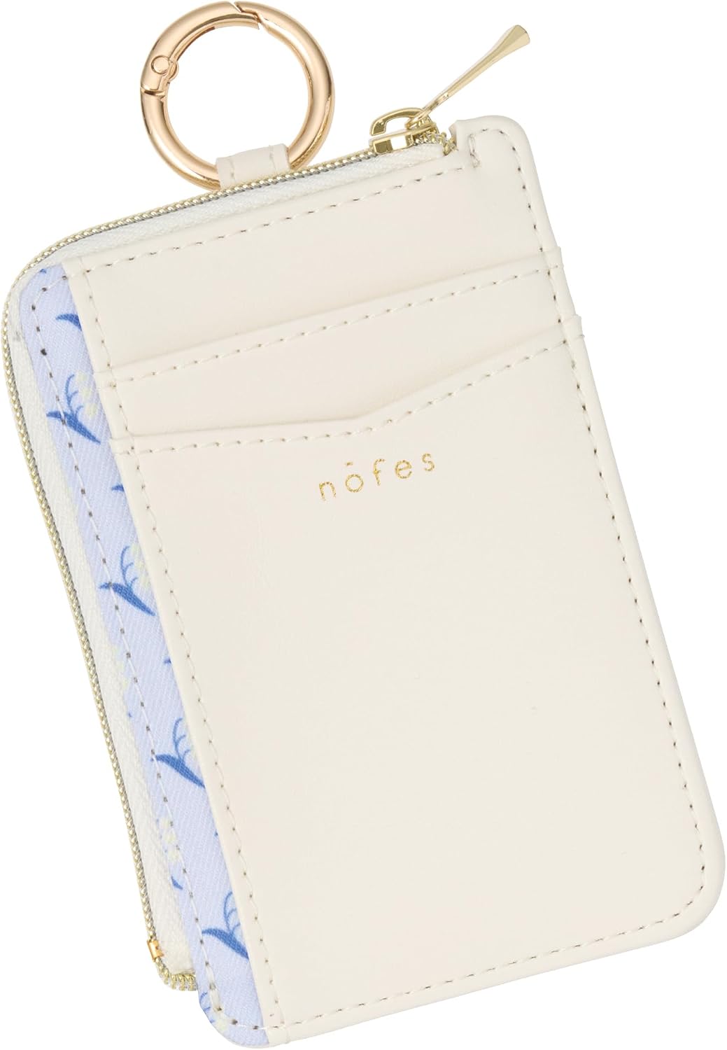 Raymay Fujii NSP1447W Pass Case Novezu Mini Wallet Card Case Bell White