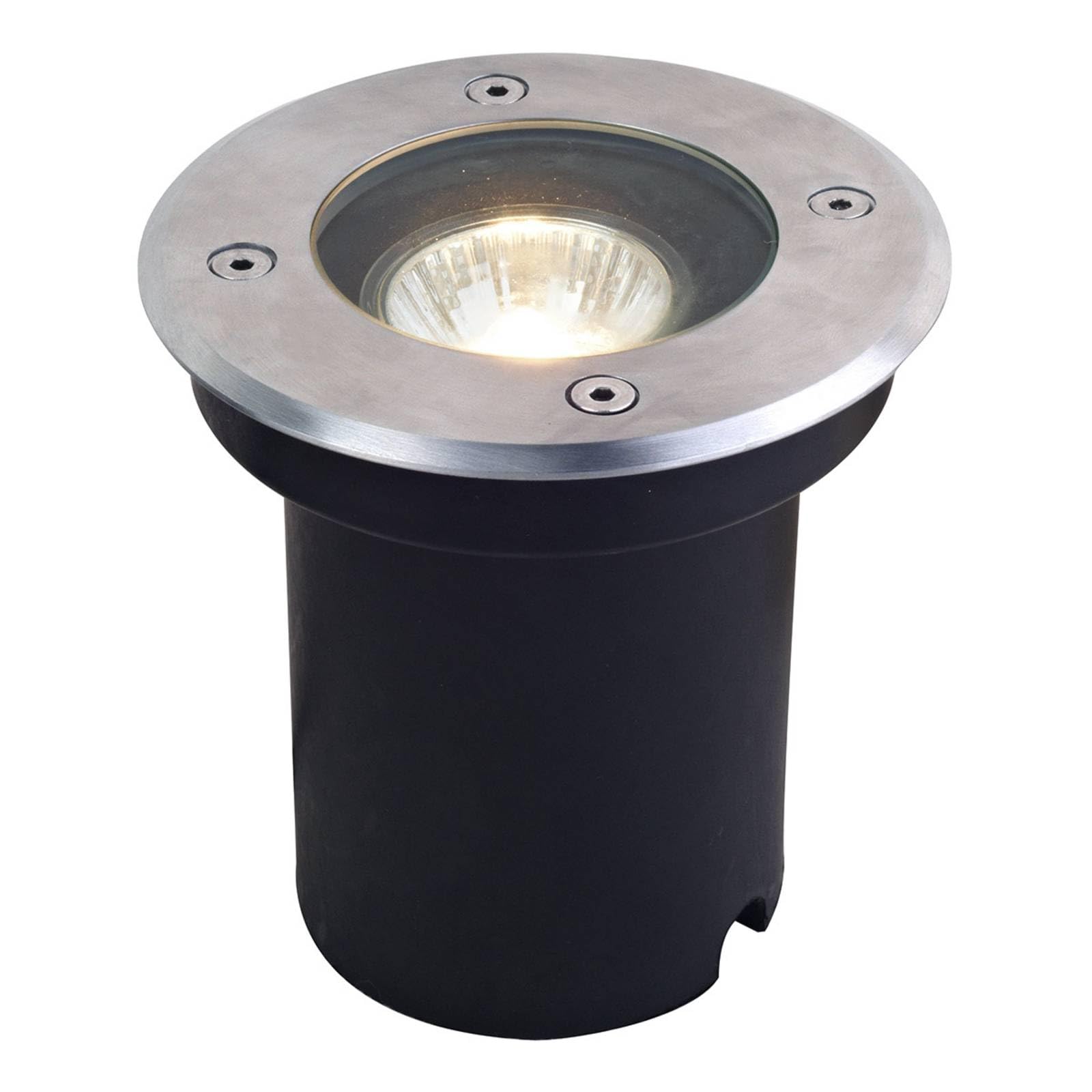 Lucande foco empotrable de suelo exterior en acero inoxidable, estanco
