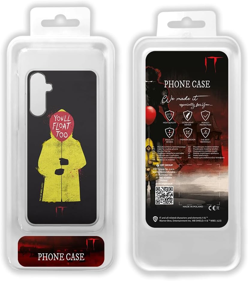 ERT GROUP Mobile Phone case for Samsung A14 4G/5G Original and Officially Licensed Horror Pattern It 003 optimally adapted to The Shape of The Mobile Phone, case Made of TPU