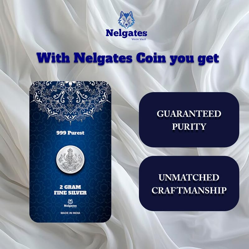 Image of Pure Silver coin 999purity Goddess laxmi gift for all occasions for men and women