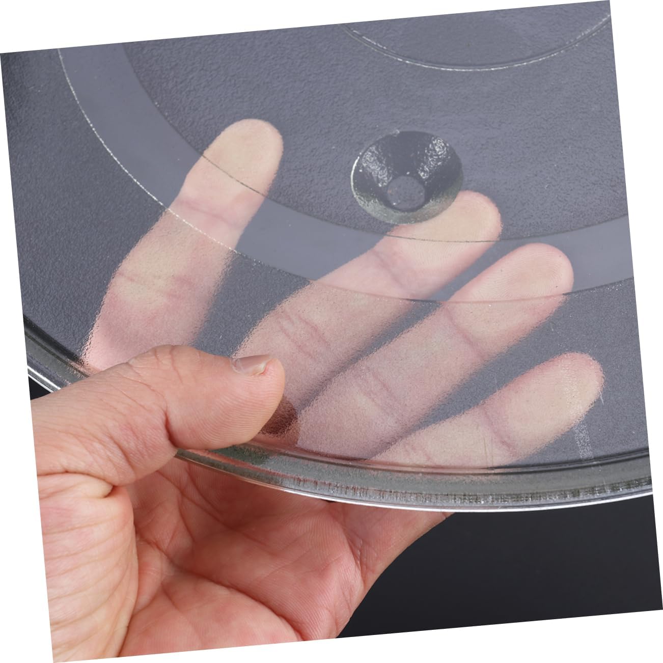 Garneck Microwave Glass Turntable Plate Replacement Y-Type Design 31.5 cm Compatible Most Microwaves Sturdy Glass Tray for Cooking and Reheating