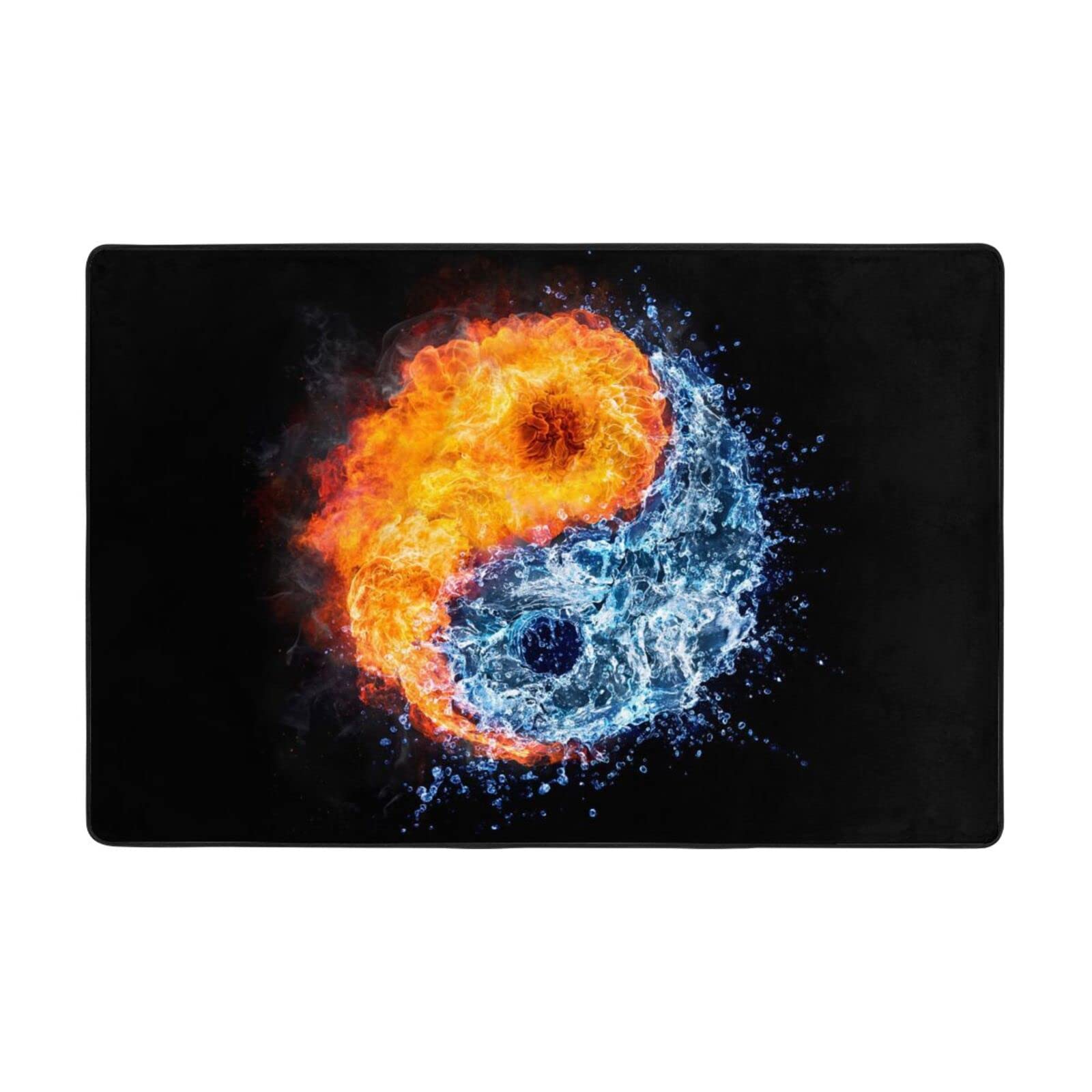 Tapis d'intérieur super doux Yin Yang de salon haute densité