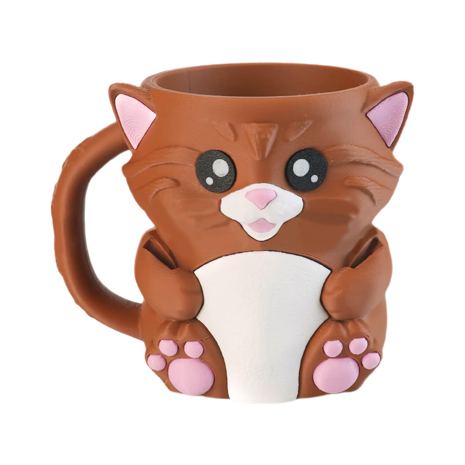 HGENAHGTF Multifunctional Animal Shape Ice Cream Pints Holder with Secret Storage Drawer Antifreeze Handle and Double Spoons Ice Cream Pint Holder