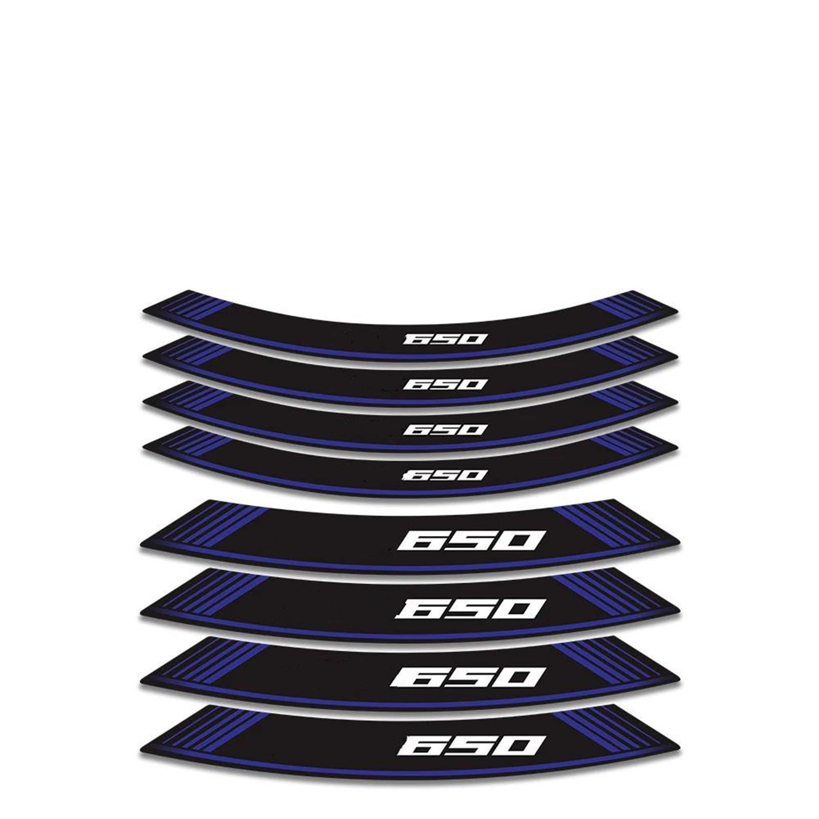 Stickers Motorcycle Accessories Wheel Stickers Reflective Rim Motorbike Waterproof Decals for CB650 R Cb650r Cb 650r(Style 1)