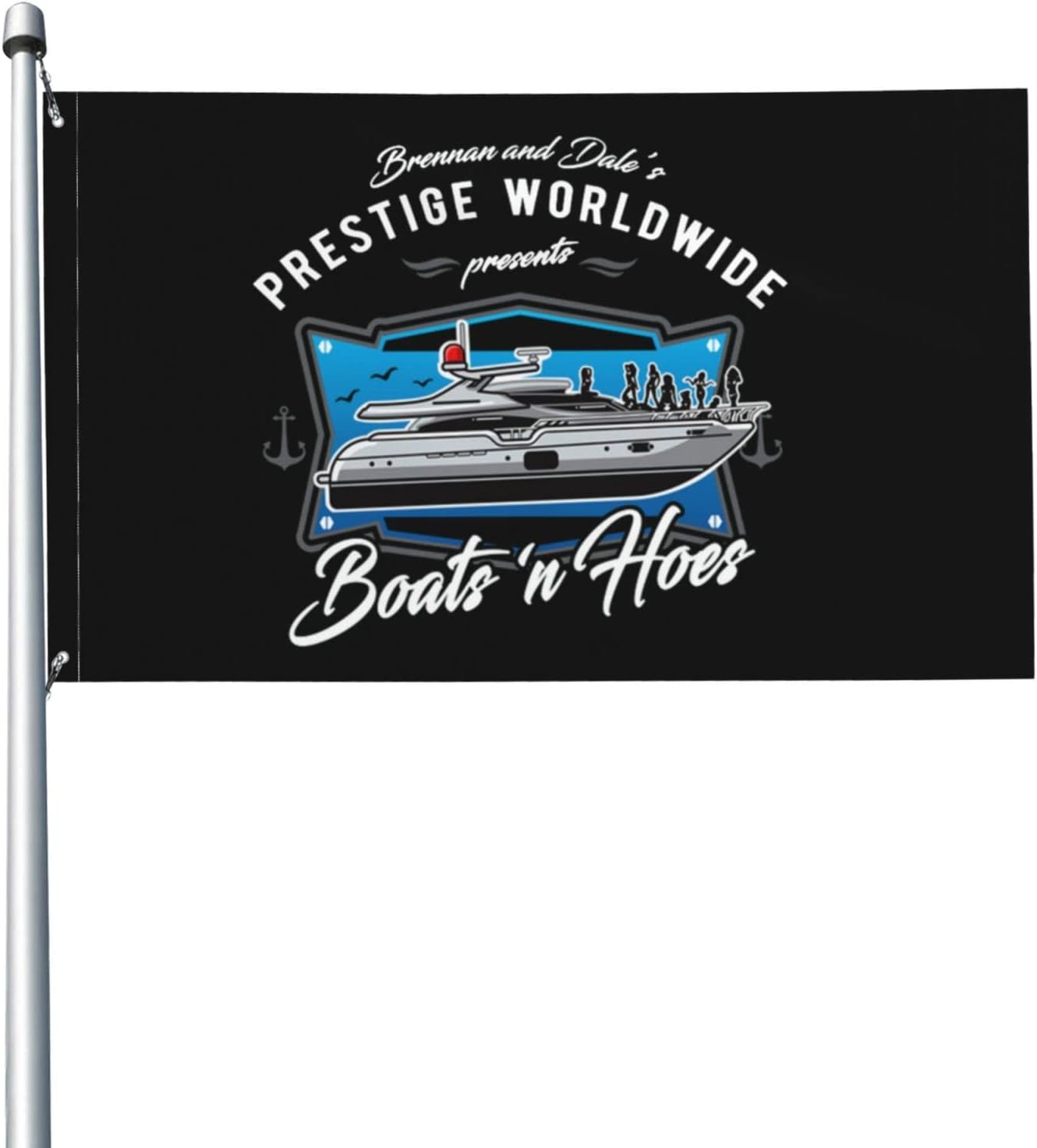 Prestige Worldwide Boats And Hoes Banner Flags Garden Flag Home House Flags Parade Flag Outdoor Flag USA Flag 3x5 Ft