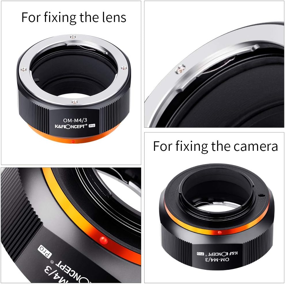 K&F Concept Lens Mount Adapter Compatible for Olympus OM Mount Lens to M4/3 MFT Olympus Pen Cameras