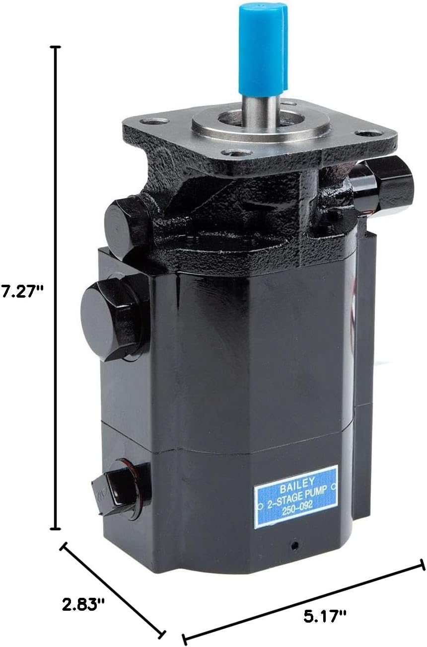 Chief Two-Stage Hydraulic Pump – 16 GPM, 3045 PSI, 4000 RPM – 1" Inlet & 1/2" NPT Outlet Ports – 4-Bolt Flange Mount, 1/2" keyed shaft x 1.5" Drive Shaft – Part Number 250094