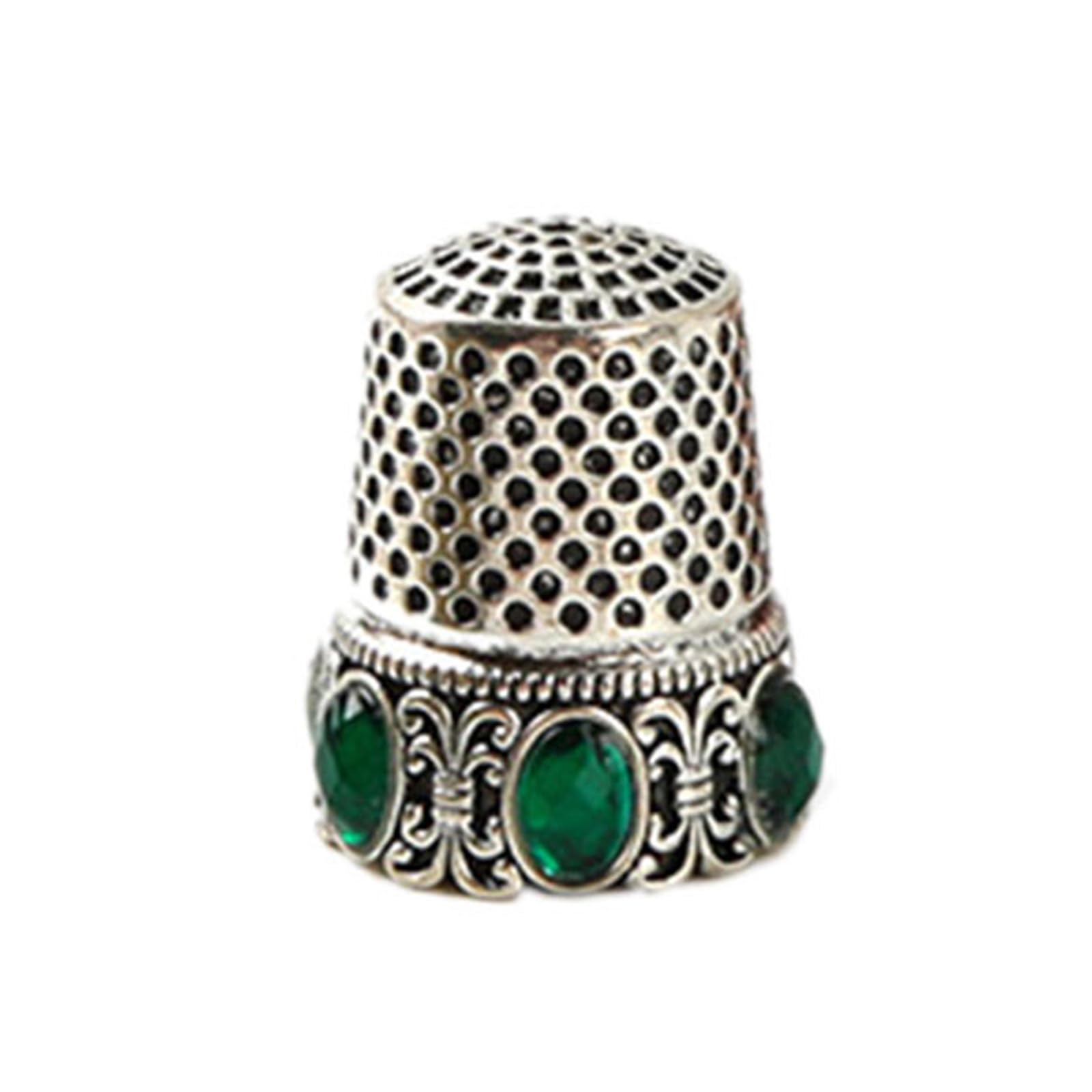Buxuaaaa Sewing Needle Storage Case Vintage Organizers Sewing Thimble Rings Awl Tool Exquisite Workmanship for Project Threading Hand Needle Case