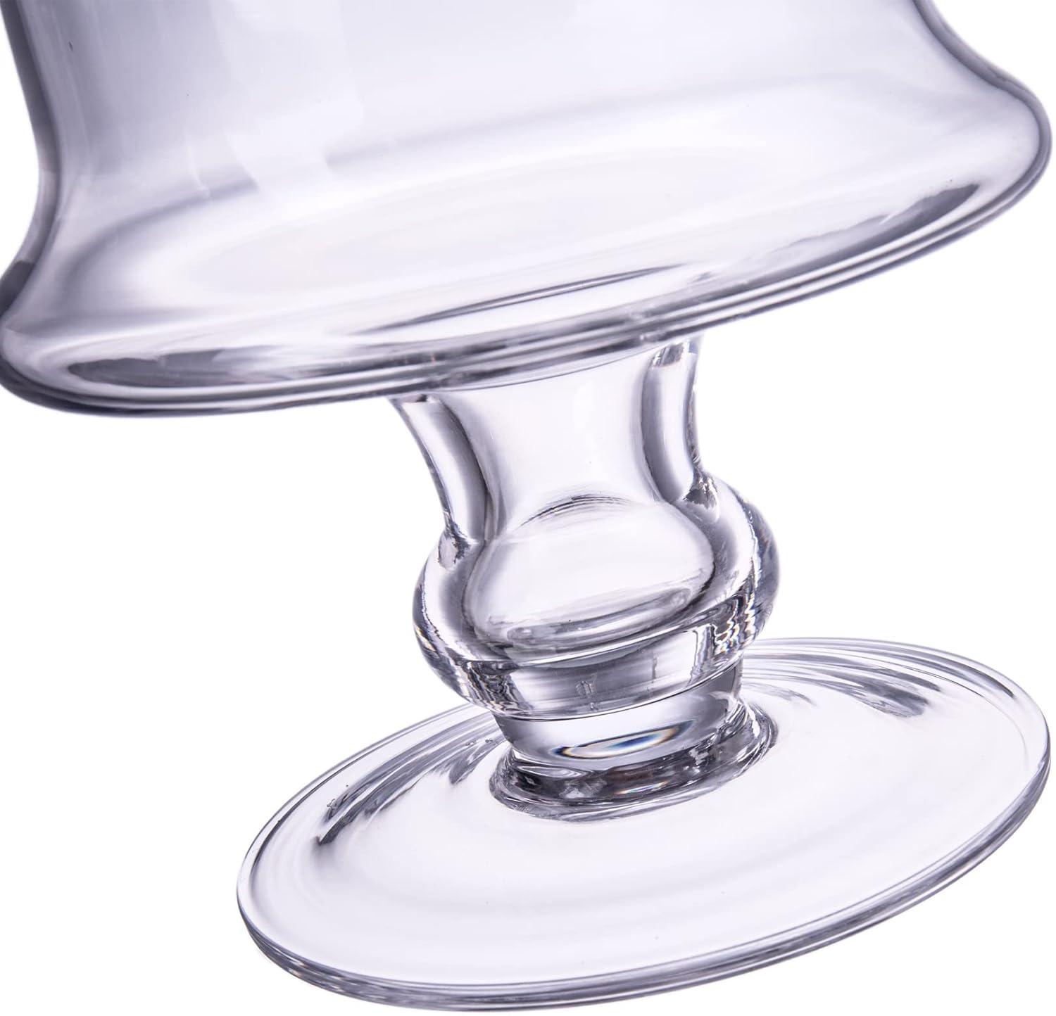 Clear Glass Apothecary Jar with Lid Decorative Candy Buffet Jars Elegant Glass Storage Containers for Weddings Home Bathroom Decor and Kitchen Centerpieces (D:6.9" H:17") : Home & Kitchen