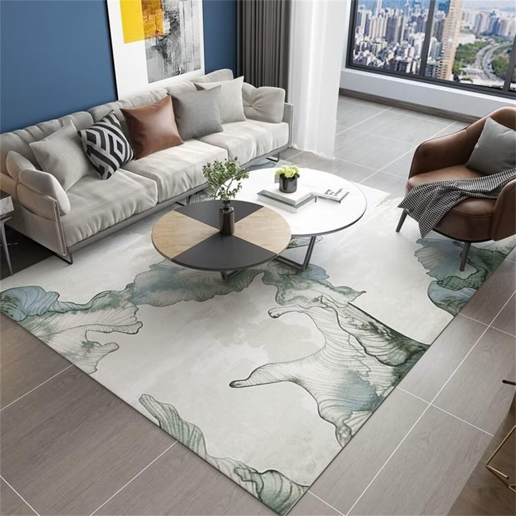 Tapis de chambre anti-poussière non allergène pour grand couloir rectangulaire