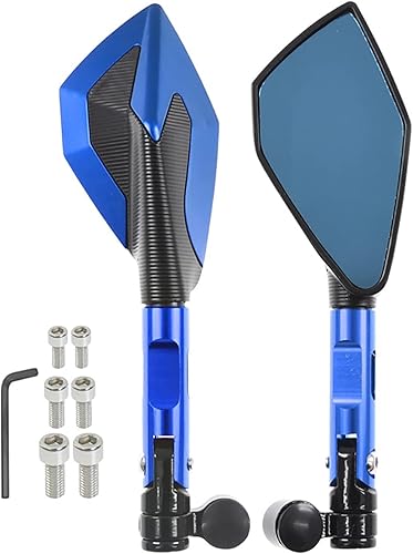 Miniatura 13 de Espejos laterales de motocicleta CNC laterales de 0.394 pulgadas universales para Benelli TRK 251/502/502X/302 TRK251 TRK502 TRK502X espejos