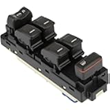 Window Switch Power Window Switch Master Control Switch Front Replacement fits for 2004-2012 Chevy Colorado Crew Cab 2004-2012 GMC Canyon Crew Cab 2006-2010 Hummer H3 2009-2010 Hummer H3T 25779767