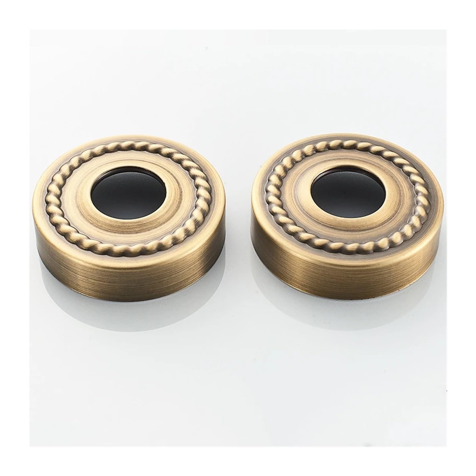 Cubierta decorativa de cobre y acero inoxidable para tuberías de ducha plateada