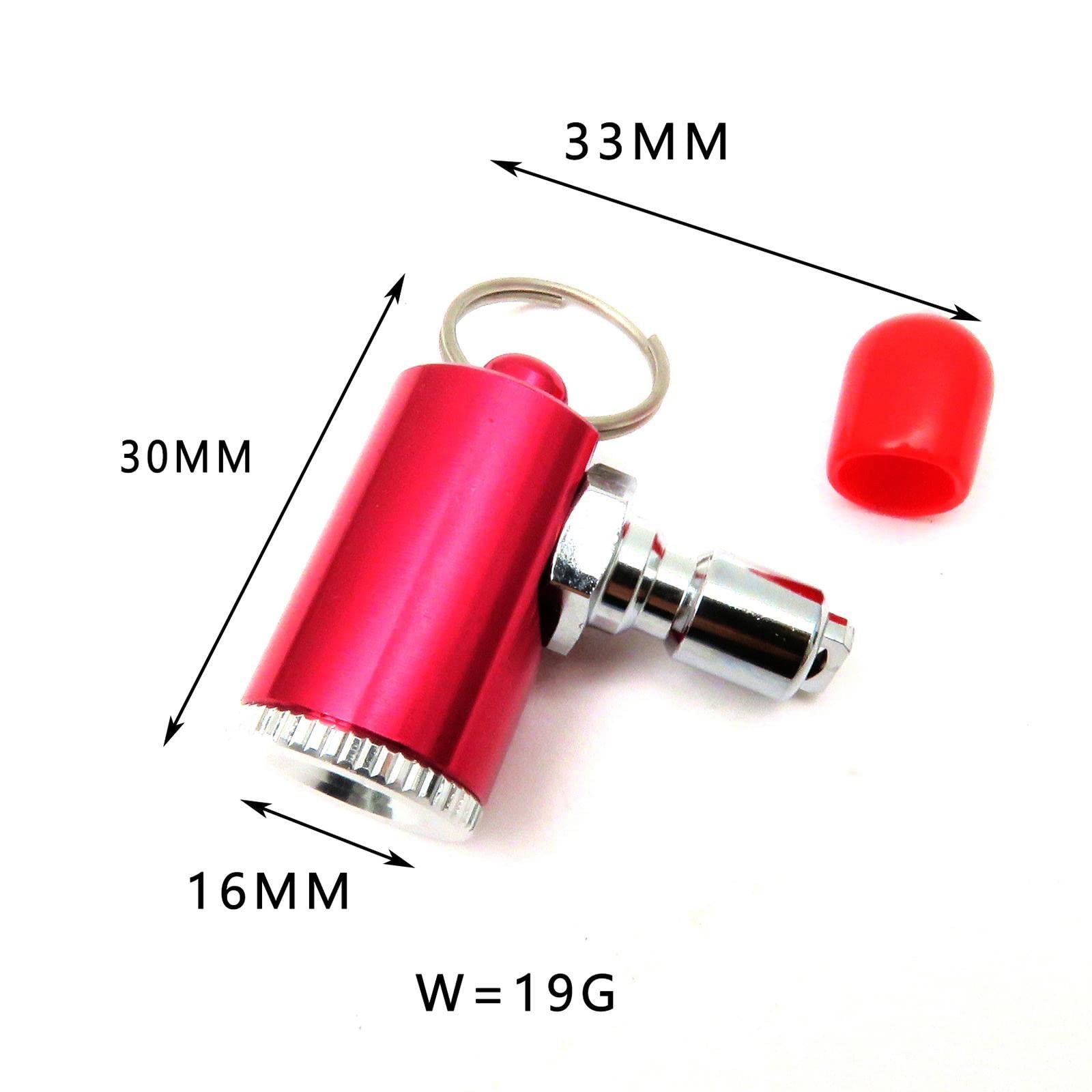 rockible Ugello di Gonfiaggio dell'Aria per Immersioni Subacquee per Attrezzo per Tubo di Gonfiaggio Standard BC BCD, Rosso