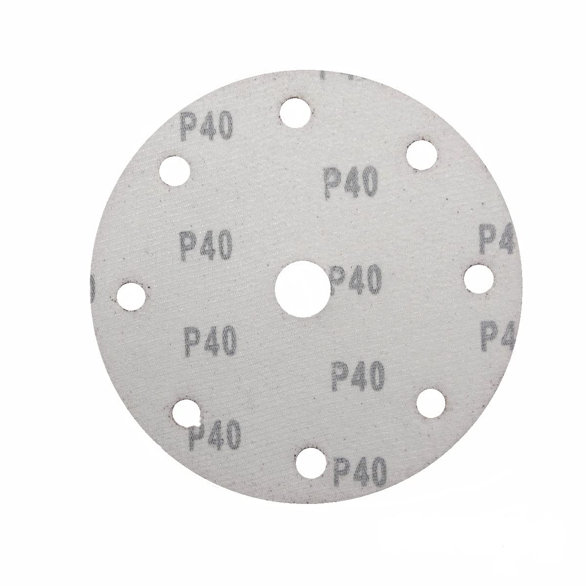 Lot de 25 disques abrasifs auto-agrippants Ø 150 mm 9 trous Grain P40 Disques abrasifs excentriques BOHRFUX
