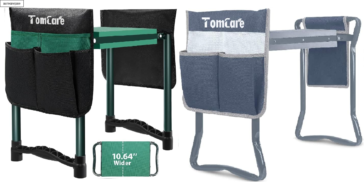 TomCare Garden Kneeler and Seat Larger Soft Kneeling Pad Garden Bench