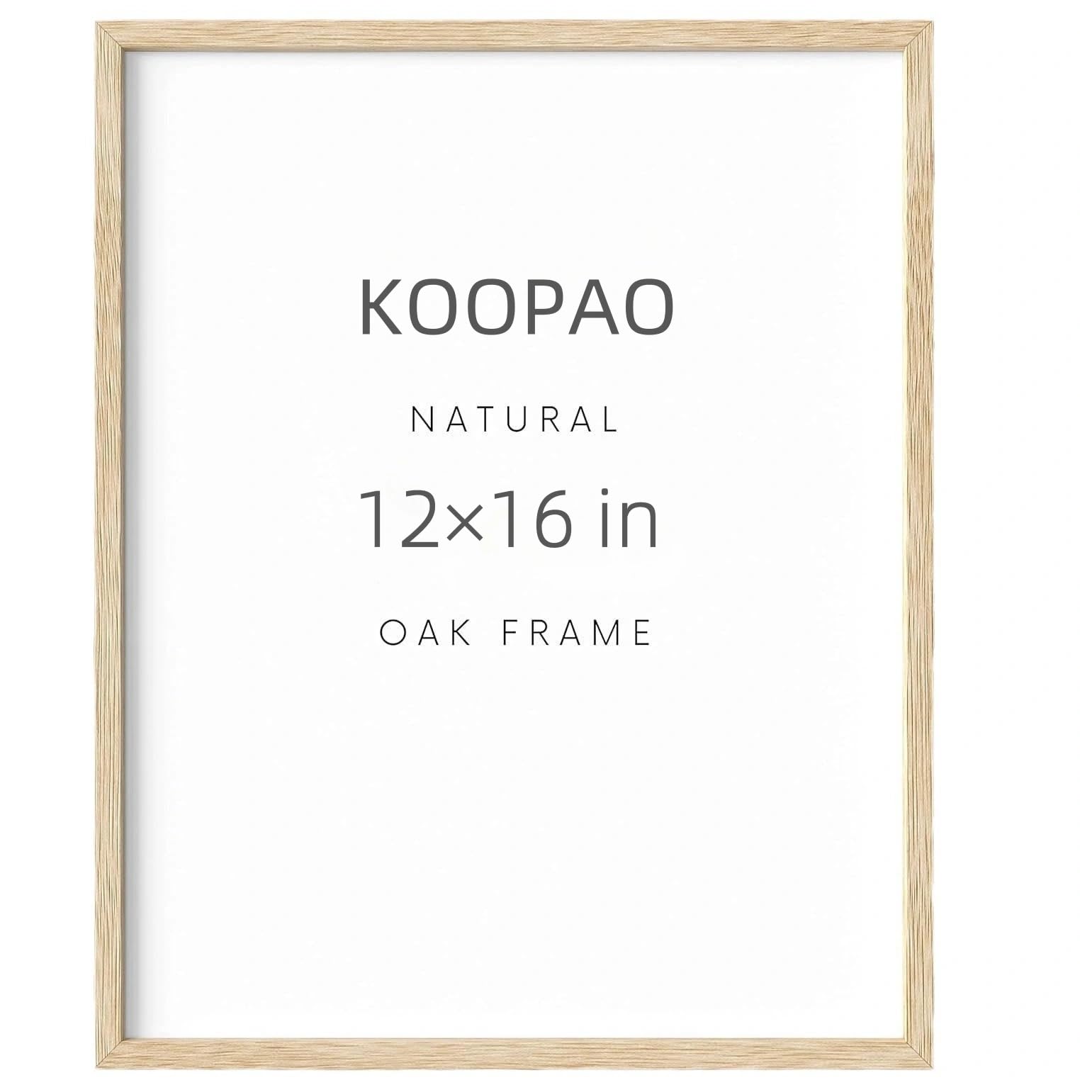 Sponsored Ad – KOOPAO 1 Set of 12"x16" Oak Wood Picture Frame Natural Wood Color 12x16 inch Poster Frame for Wall Art Decor, 12x16 in Poster Photo Wooden Frames,Hang Horizontal and Vertical 30.7x40.8cm Art Picture