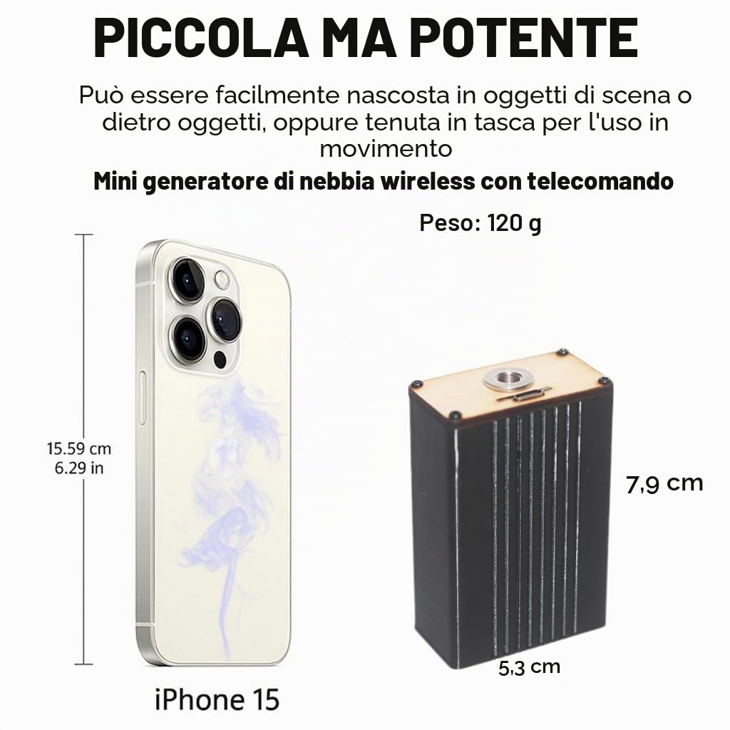 Macchina del fumo palmare | Macchina del fumo per feste DJ al chiuso Forgger portatile per fotografia, effetti teatrali all'aperto, Halloween, matrimoni