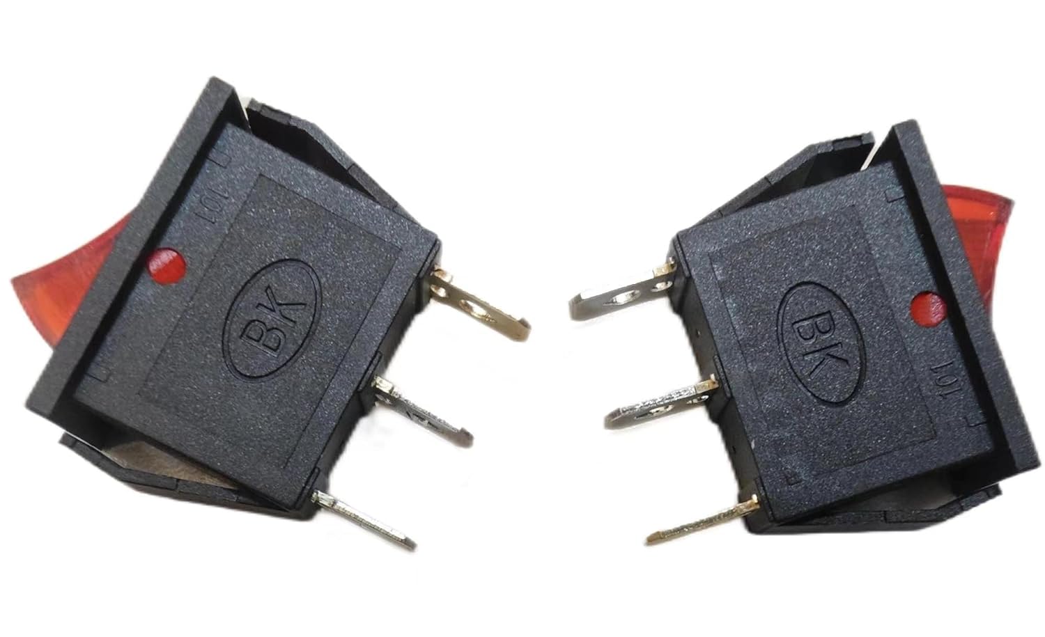 120927-24 120 Volt Rocker Switch Lighted On Off （2PCS ）