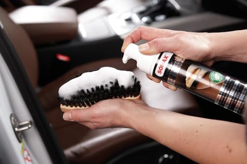 SONAX PREMIUM CLASS LederPflegeSet (3x 250 ml) inkl. 2x LederReiniger, 1x LederPflegeCreme, 1x MicrofaserTuch, 1x MicrofaserPflegePad, 1x IntensivreinigungsBürste | Art-Nr. 02819410