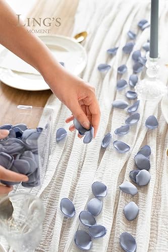 Miniatura 10 de Ling's Moment - Pétalos de rosa en seda de color sólido