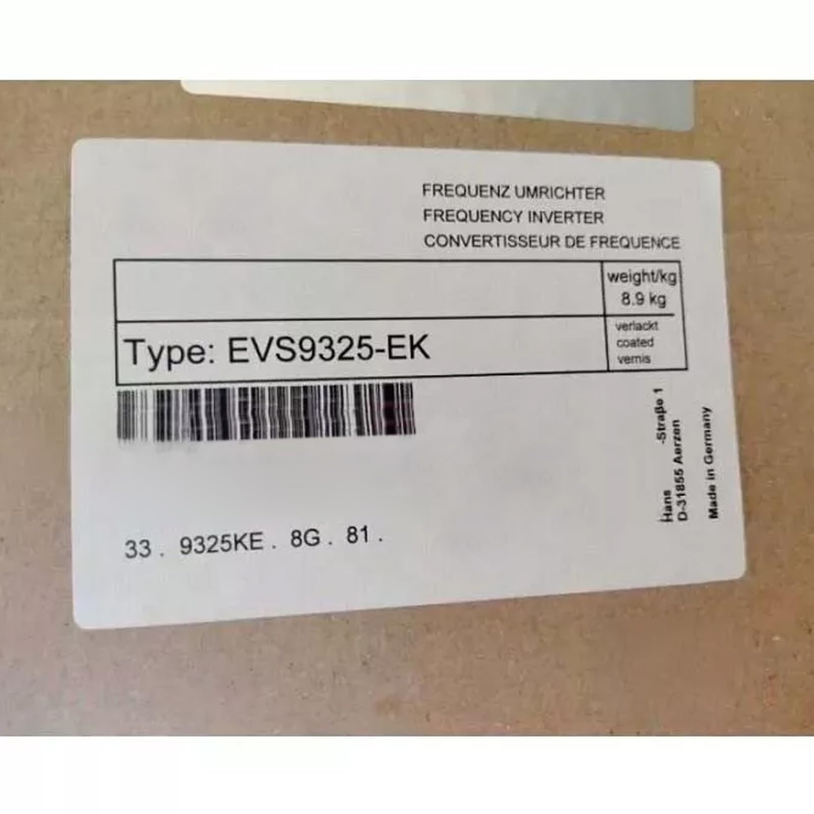 Amazon.com: BXNXLX EVS9325-EK EVS9325EK New in Box Expedited