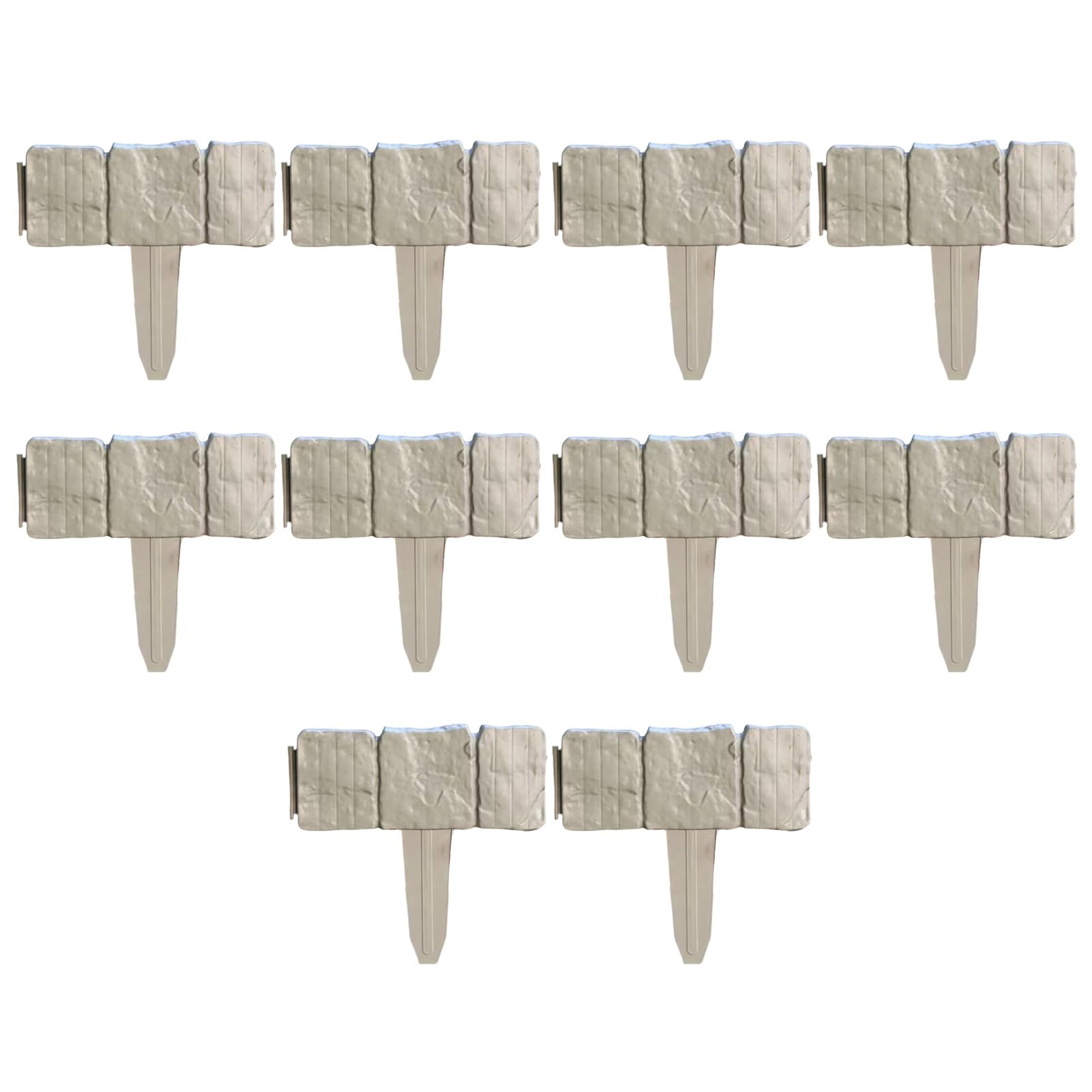 Plastic Garden Fence No Dig Garden Edging Panels Landscaping Border Panels Retaining Fence for Flower Beds Lawns Paths