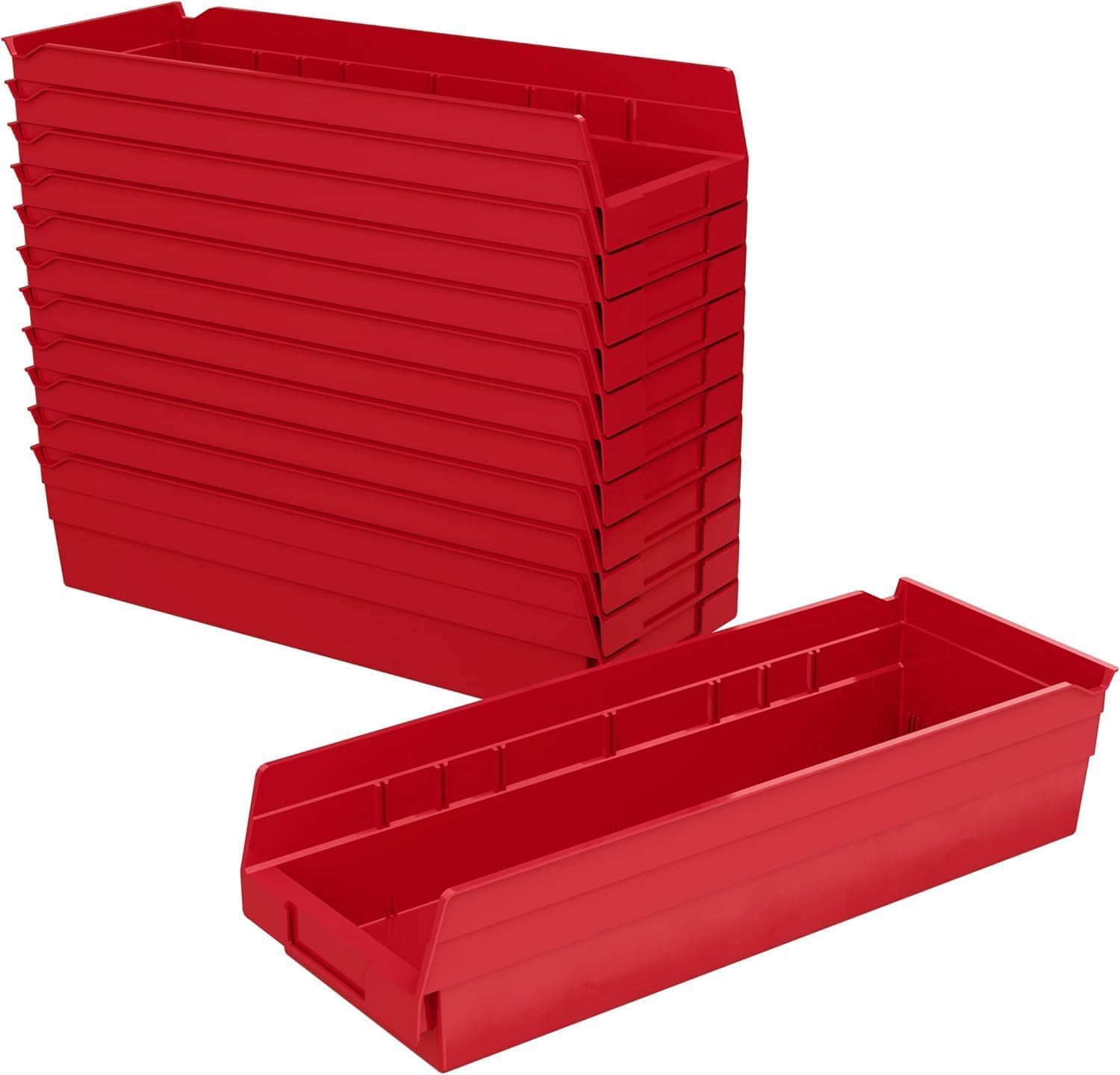 Amazon.com: Akro-Mils 30138 Plastic Shelf Bins, Heavy Duty Storage