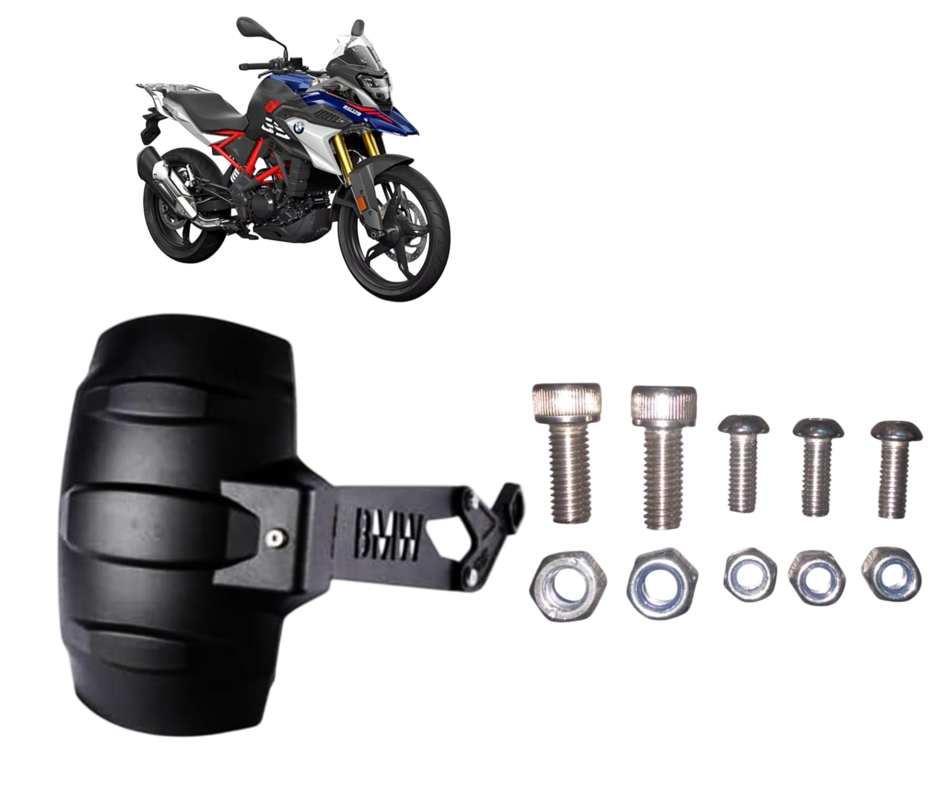 Milachin BMW 310 Tyre Hugger with CNC Premium - Image 2 thumbnail