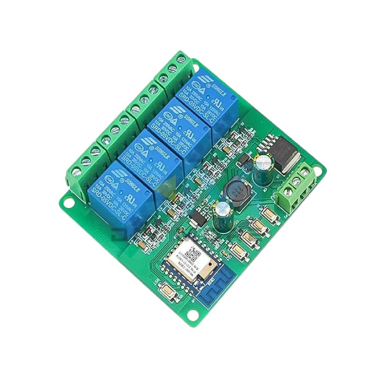 Tuya Wf Relay Module Smart Home Remote Control Switch Phone App 4 Channel Wireliess for Arduoino 5V New 2025 Arrival High Reliable Electronic Component, Precision, Stable Performance