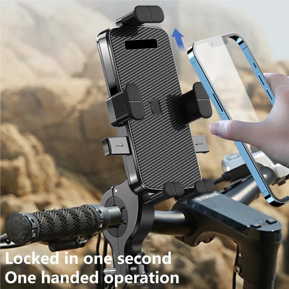 Supporto Telefono Bici Motocicletta Manubrio Pinza Cellulare Per Dispositivi 4.7-6.8 Pollici Accessori Ciclismo