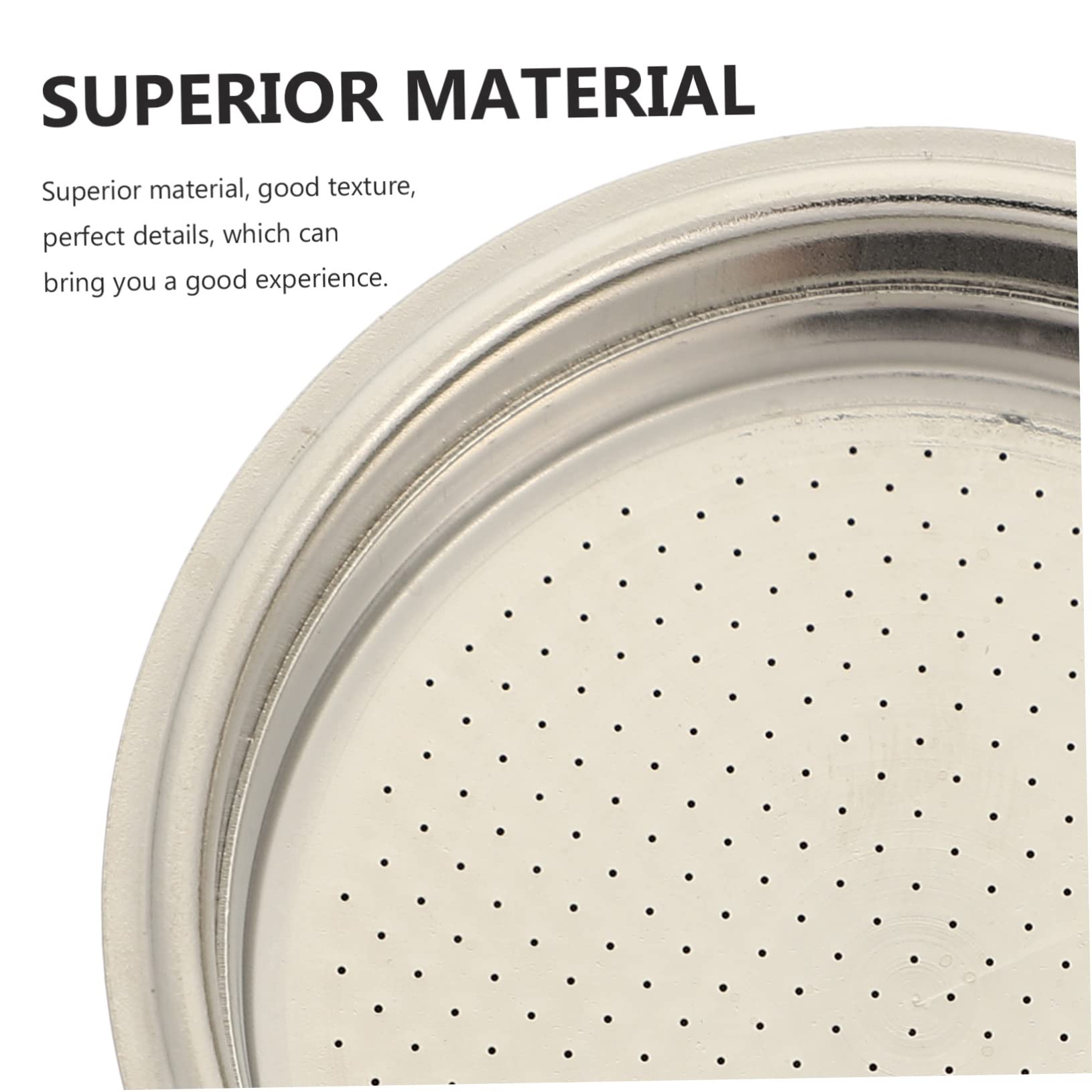 Housoutil 5 Filtros Para Cafetera Colador De Café Molido Cesta De Filtro De Acero Inoxidable Taza De Malla Fina Para Cafetera Espresso.