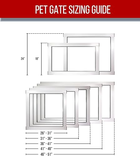 Miniatura 7 de ClearVis Stepover Gate  Puerta para mascotas  Puertas de escalera para escaleras, puertas, área de juego  Puerta para perros  Seguridad para