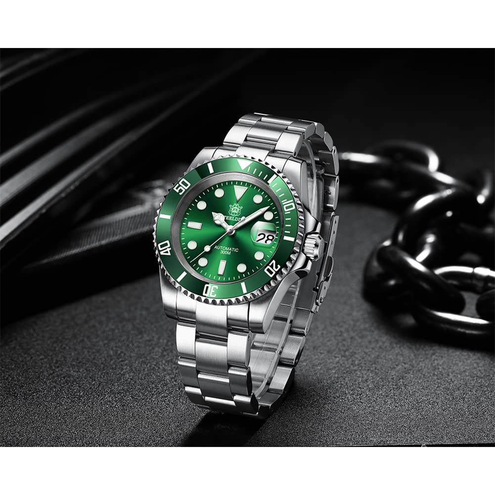 watchdives Steeldive SD1953 Orologio Automatico da Uomo, in Acciaio Inox, Movimento NH35, 300 m, Orologio Subacqueo
