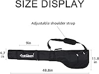 Vista 4 de Scott Edward Foldable Golf Club Carry Bag, Portable Sunday Pencil Bag, Lightweight Waterproof Training Case, Holds 7-12 Clubs